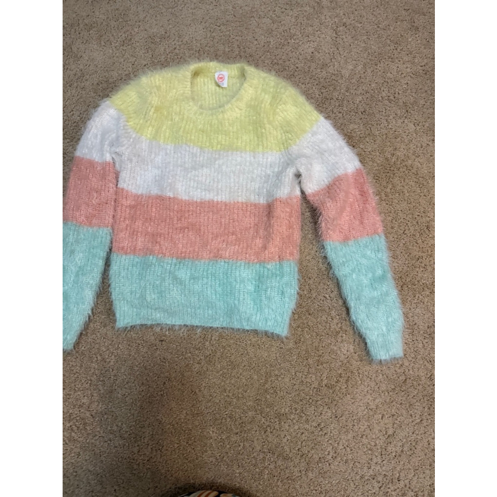 Girls Wonder Nation Sweater XL (15-16) Pastel Yellow